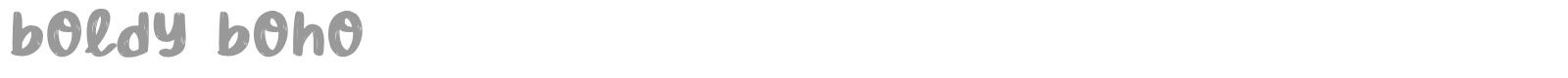 Boldy Boho font preview